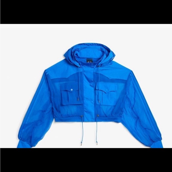 Adidas x Ivy Park Coverup Oversized Crop Jacket size M - Picture 2 of 12